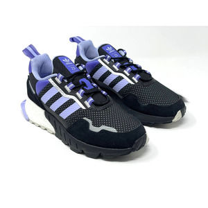 Adidas ZX 1K Boost Women's Size 7 Running Shoes Black Purple NEW H00443 NWOB